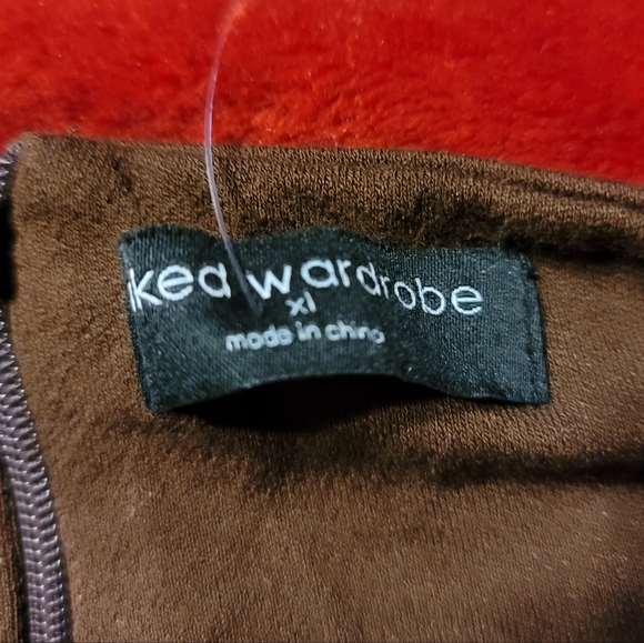 NWT 4 WAY STRETCH SEXY  Sleeveless Back Zip High Neck JUMPSUIT  CATSUIT Brown XL - Picture 4 of 14